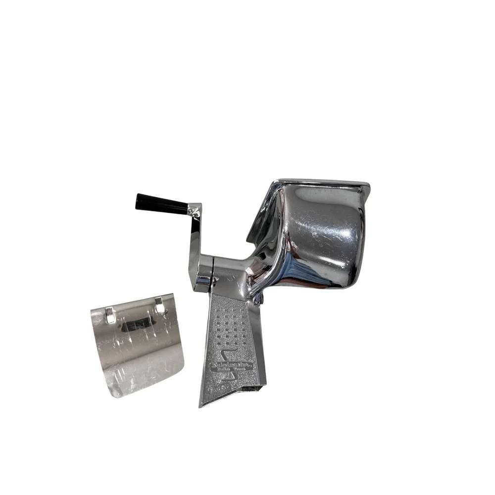 Vintage Saladmaster Food Cutter Replacement Part Base Hopper Hand Crank Chrome